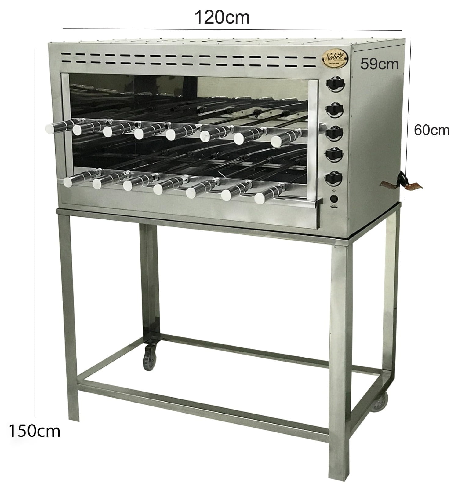CHURRASQUEIRA A GÁS 15 ESPETOS SEM SUPORTE