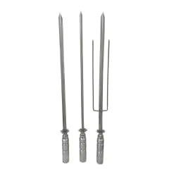 CHURRASQUEIRA ROTATIVA 12 ESPETOS INOX SOB MEDIDA (SISTEMA DE CORRENTE) 18 ESPETOS AVULSOS