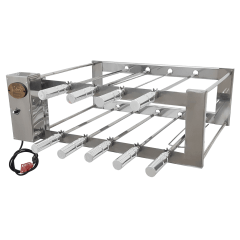 CHURRASQUEIRA ROTATIVA SOB MEDIDA COM 10 ESPETOS (SISTEMA DE CORRENTE) CHURRASQUEIRA ROTATIVA SOB MEDIDA COM 10 ESPETOS (SISTEMA DE CORRENTE)