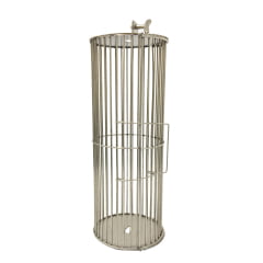 Churrasqueira inox com coifa e sistema rotativo 9 espetos e gabinete (armario) inox 430