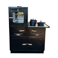 FORNO À LENHA COM FOGÃO E GABINETE NOBRE CHAPA DE ALUMINIO  FORNO À LENHA COM FOGÃO E GABINETE NOBRE CHAPA DE ALUMINIO